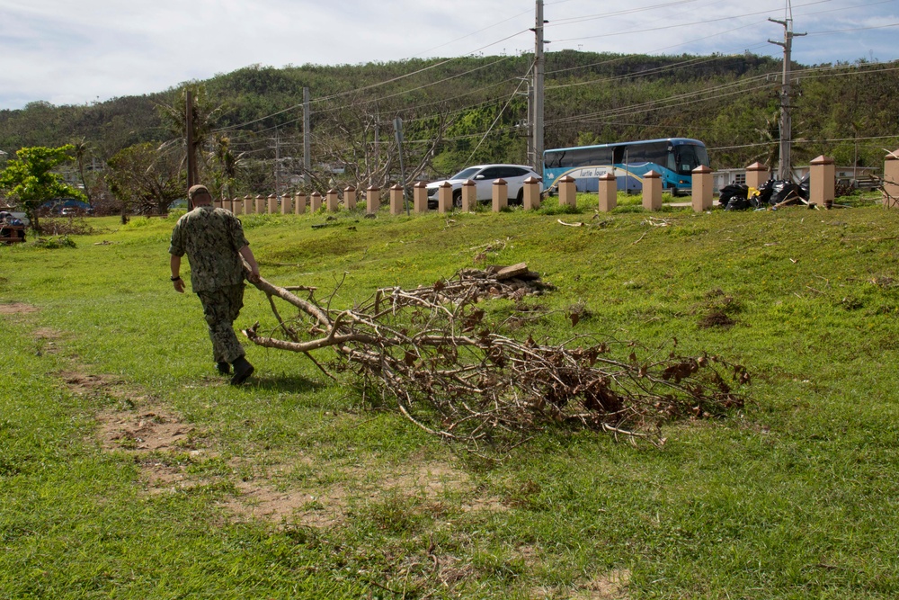 Sailors Volunteer for Typhoon Recovery