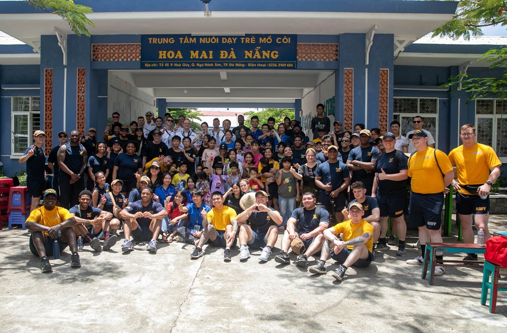 Ronald Reagan CSG Sailors participate in COMREL in Da Nang, Vietnam