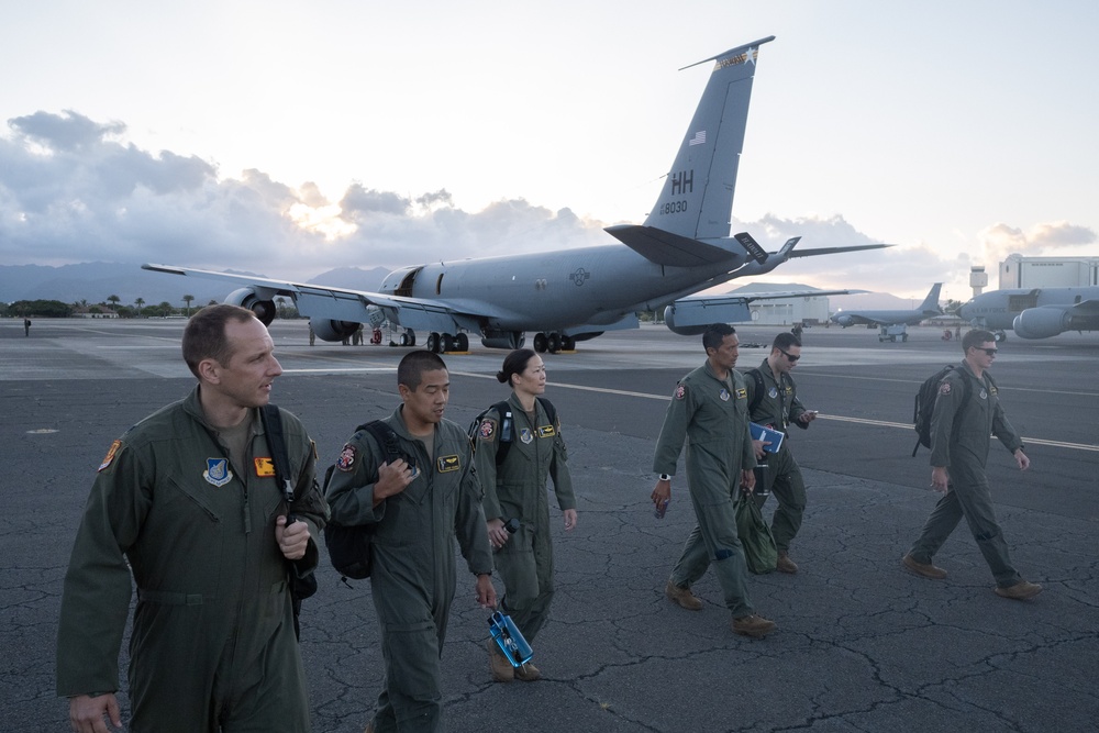 Hawaii Air National Guard Commemorates 100 years of Air Refueling with Historic flyover