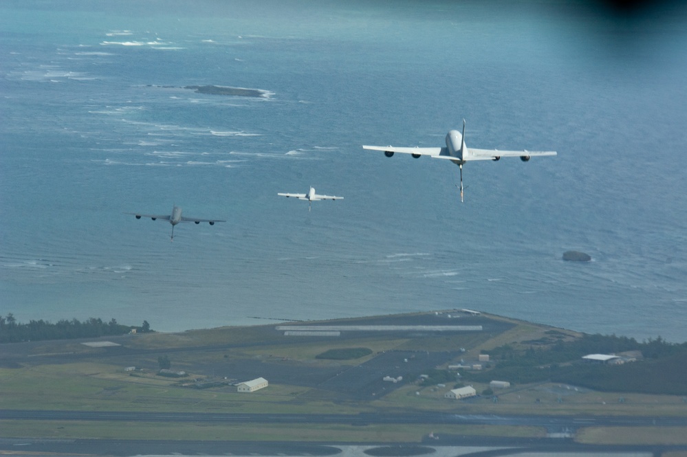 Hawaii Air National Guard Commemorates 100 years of Air Refueling with Historic flyover