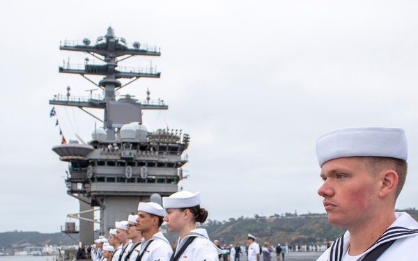 Nimitz Mans The Rails