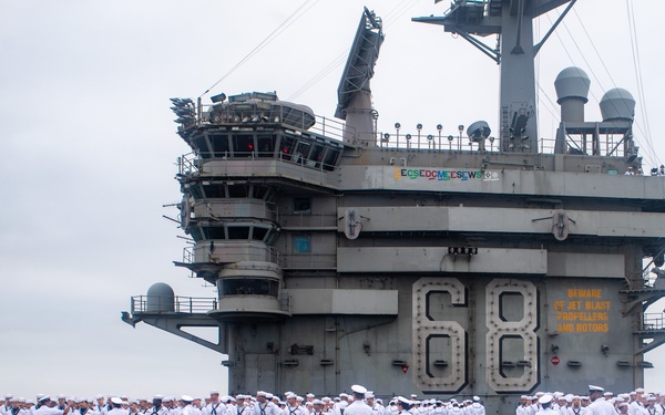 Nimitz Mans The Rails