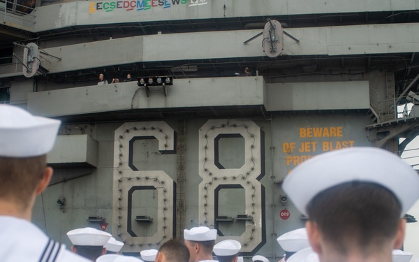 Nimitz Mans The Rails