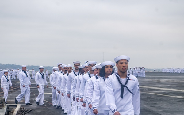 Nimitz Mans The Rails