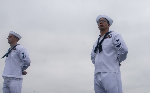 Nimitz Mans The Rails