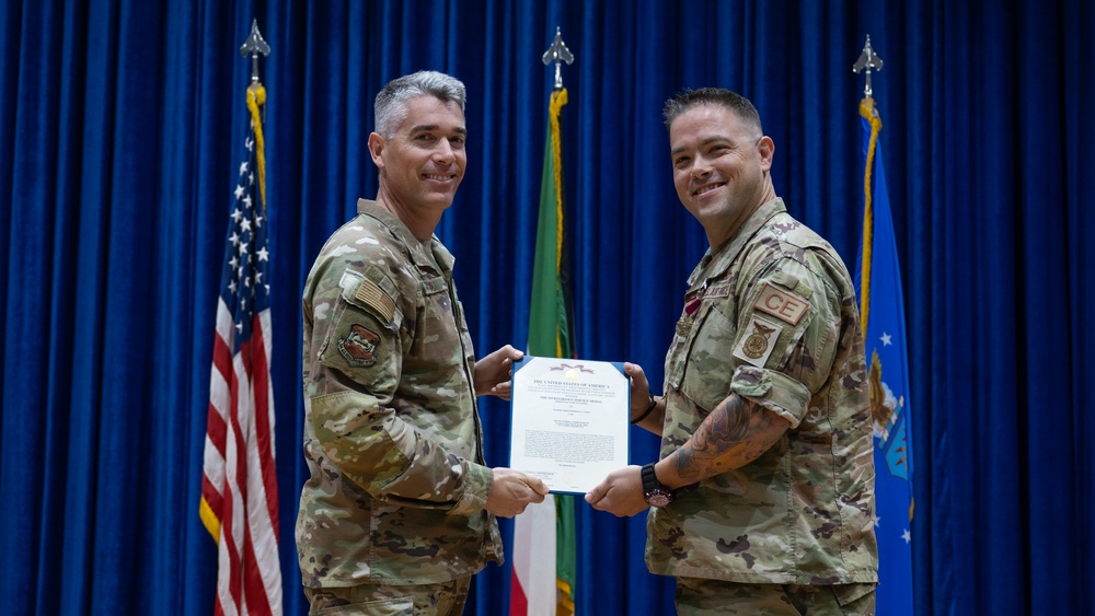 386th ECES Change of Command