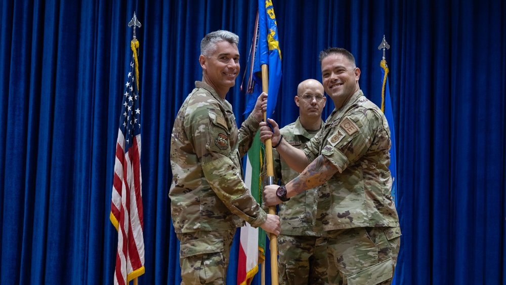 386th ECES Change of Command