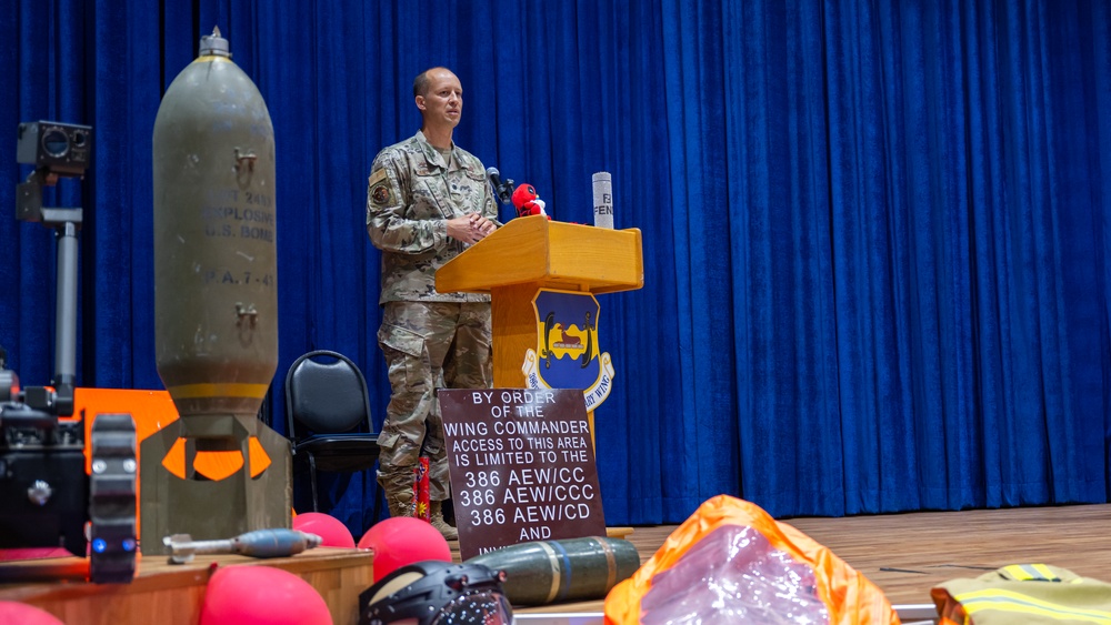 386th ECES Change of Command