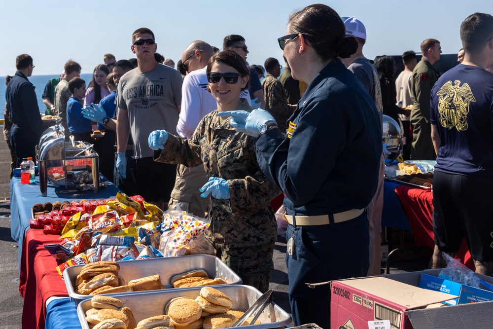 USS America steel beach