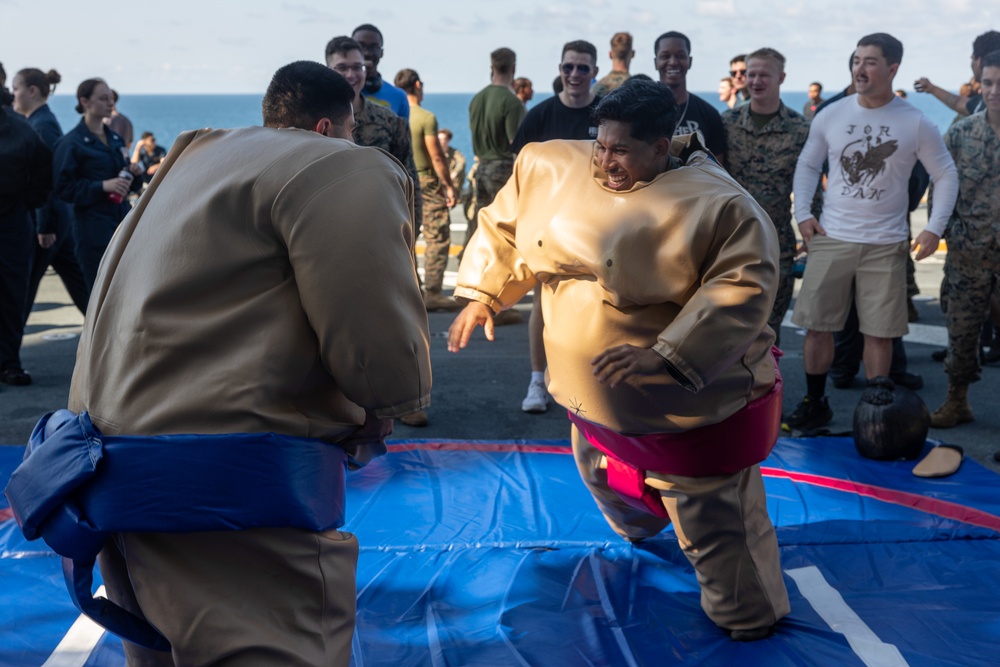 USS America steel beach