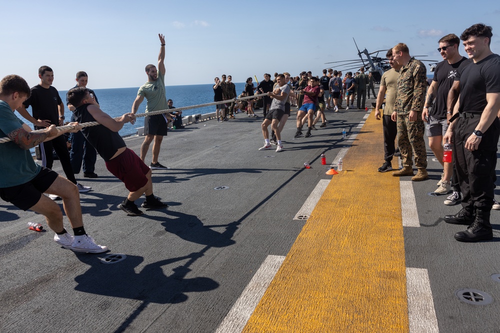 USS America steel beach