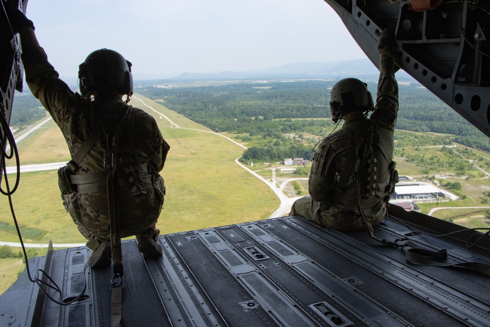 Green Berets conduct free-fall jump in Bosnia and Herzegovina