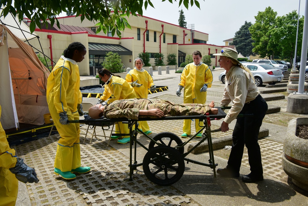 31 MDG Conducts Integrated In-Place Patient Decontamination Capability Training