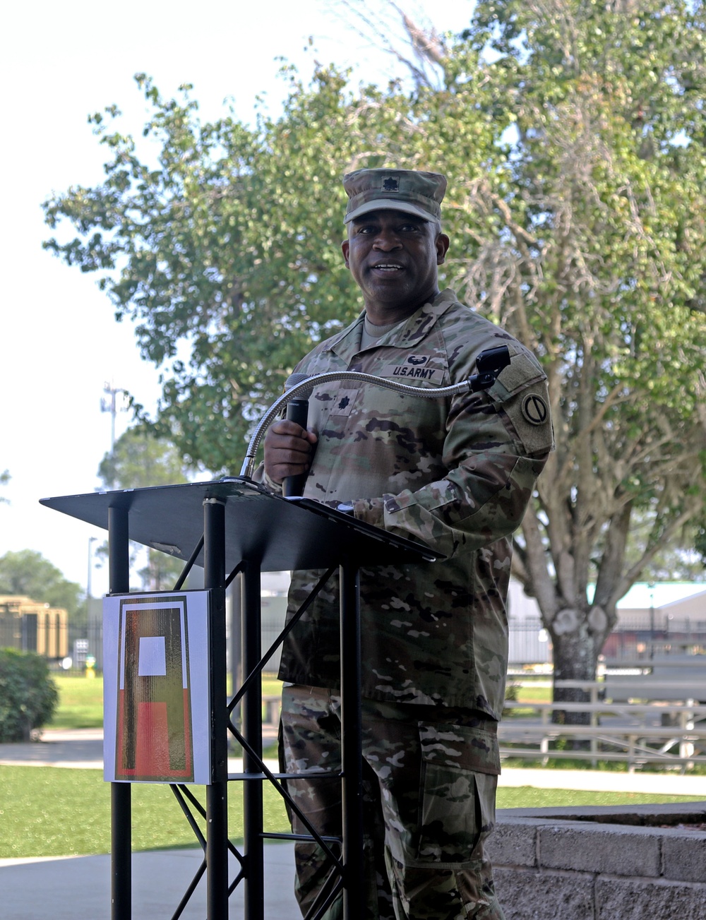 3rd Battalion, 345th Regiment Training Support Battalion Change of Command ceremony