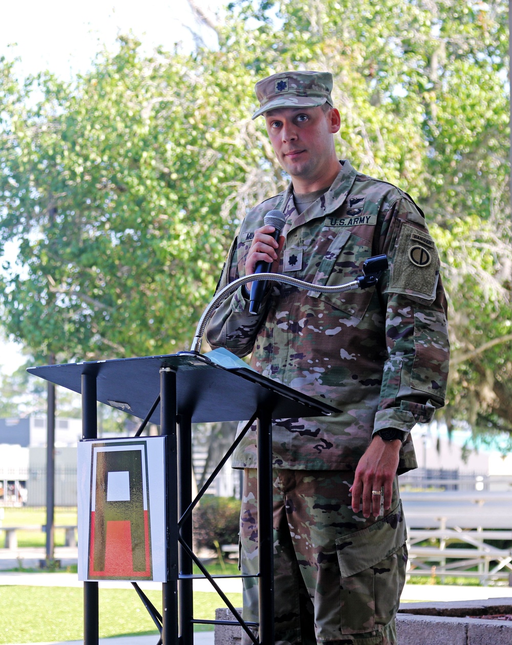 3rd Battalion, 345th Regiment Training Support Battalion Change of Command ceremony