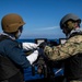 USS Rafael Peralta (DDG 115) conducts a crew-served weapons exercise