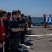 USS Rafael Peralta (DDG 115) conducts a crew-served weapons exercise