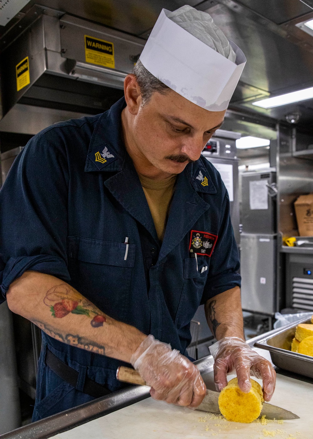 USS Rafael Peralta (DDG 115) conducts a June birthday meal celebration