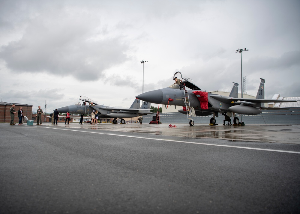 104FW F-15s return from Air Defender