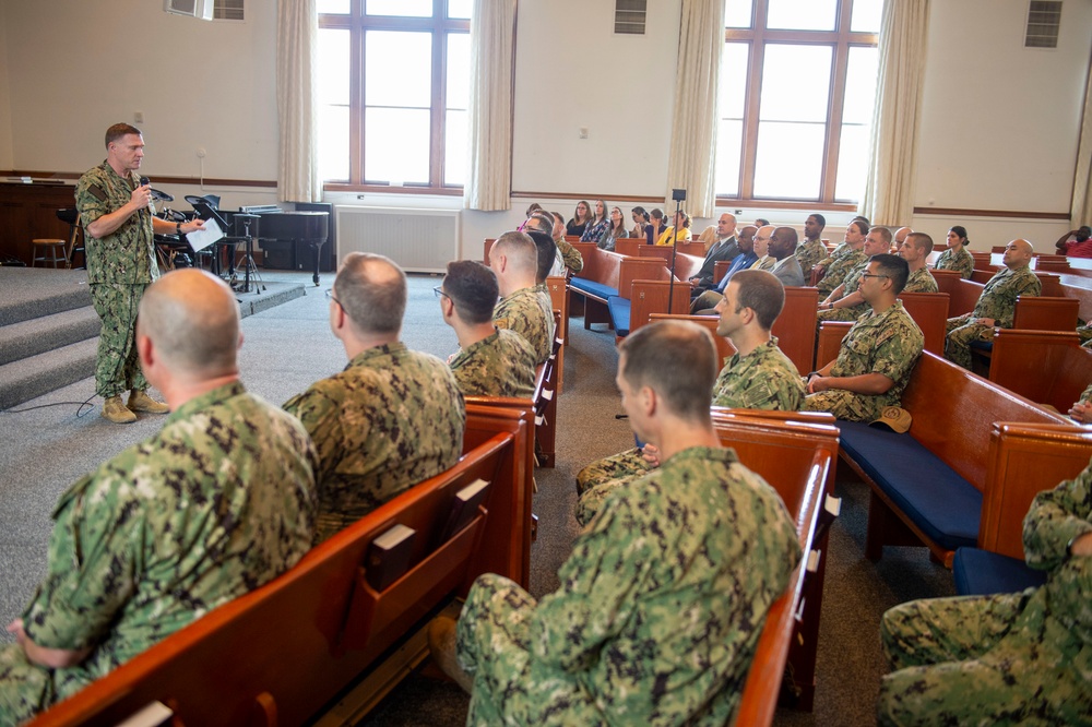 Commander Naval Service Training Command (NSTC) Craig Mattingly's First All-Hands Cal