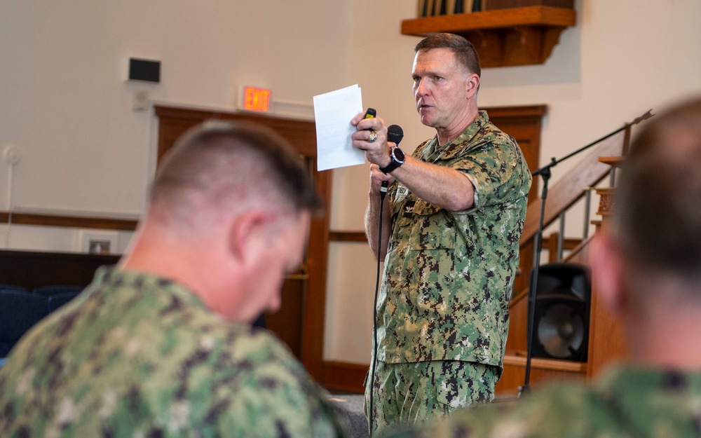 Commander Naval Service Training Command (NSTC) Craig Mattingly's First All-Hands Cal