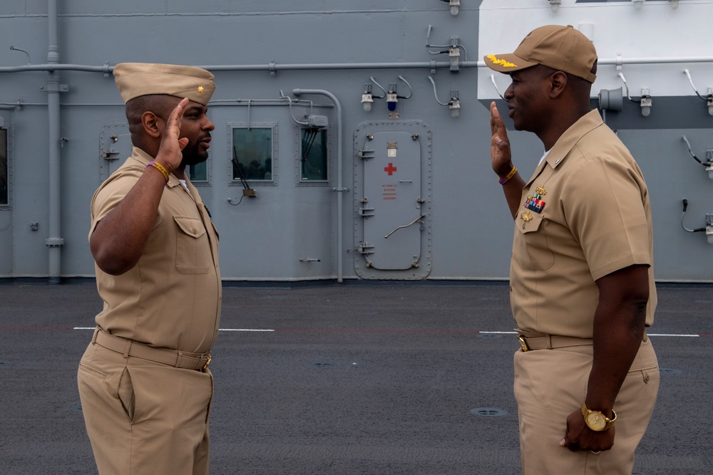 Promotion Onboard USS Boxer