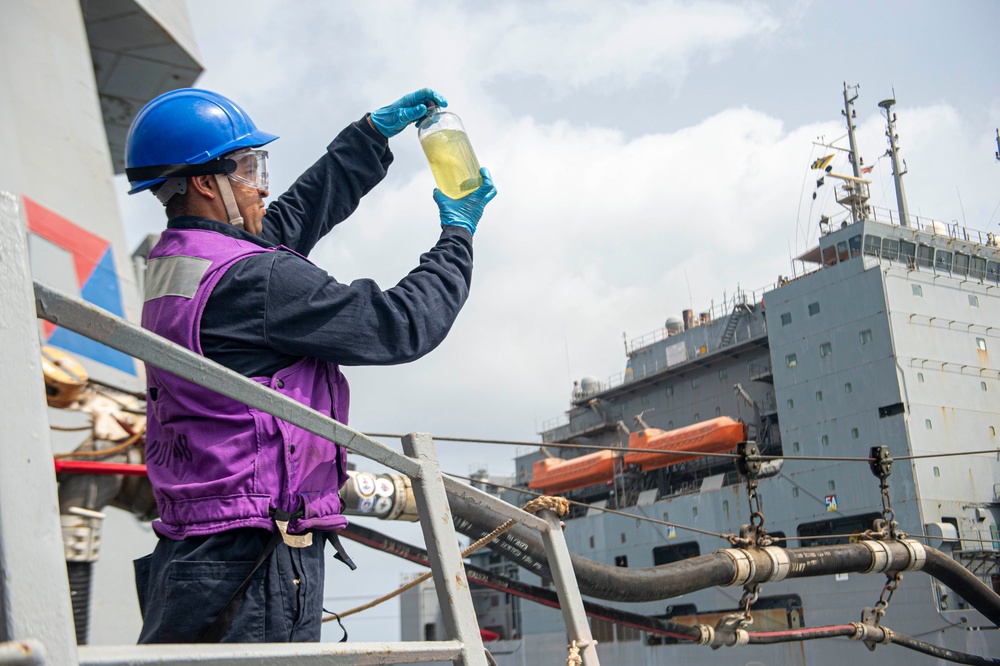 USS Paul Hamilton Replenishment-At-Sea