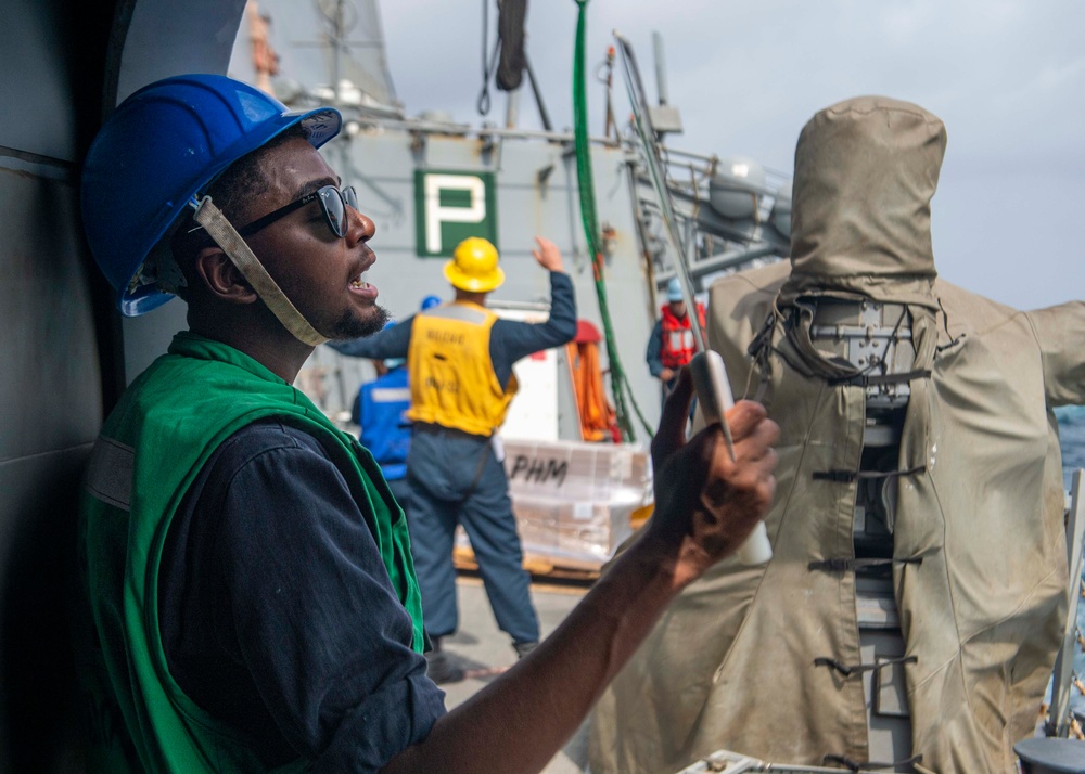 USS Paul Hamilton Replenishment-At-Sea