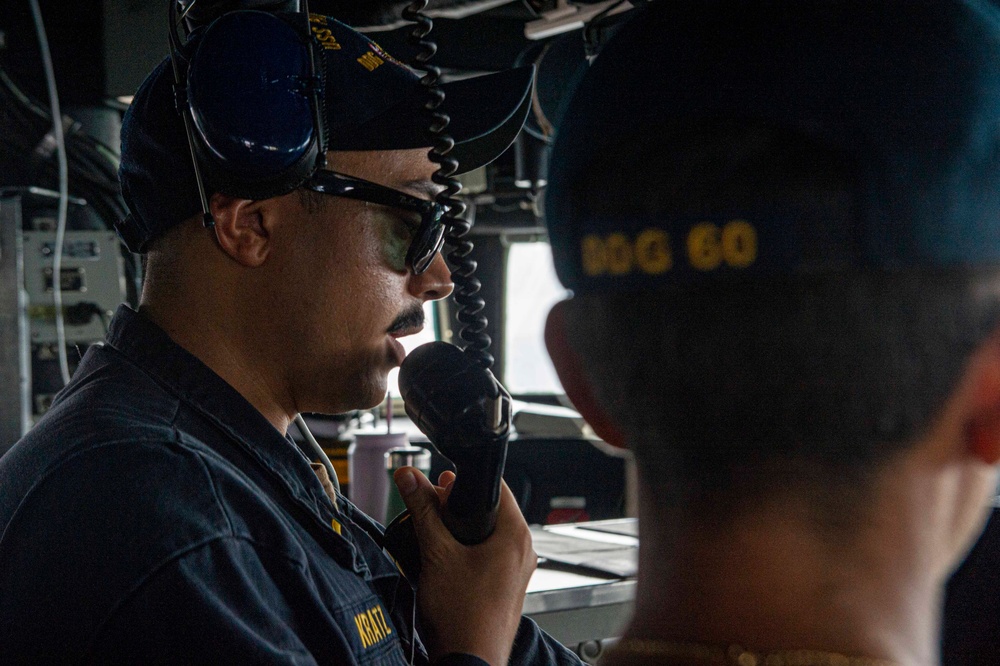 USS Paul Hamilton Replenishment-At-Sea