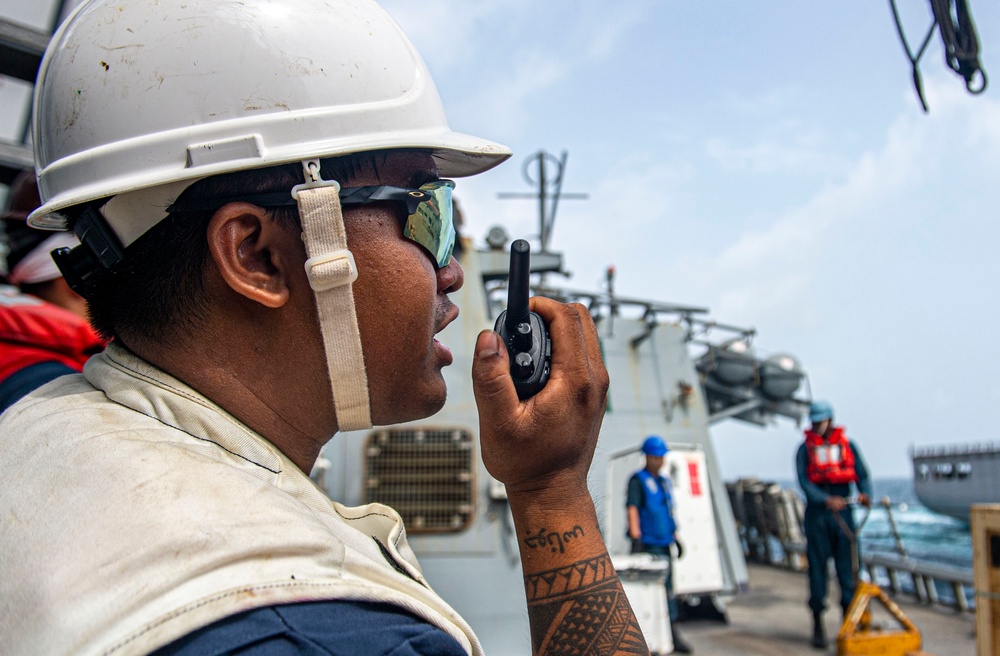 USS Paul Hamilton Replenishment-At-Sea