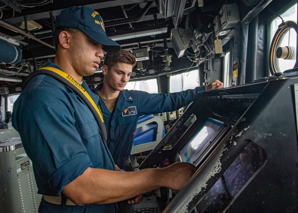 USS Paul Hamilton Replenishment-At-Sea