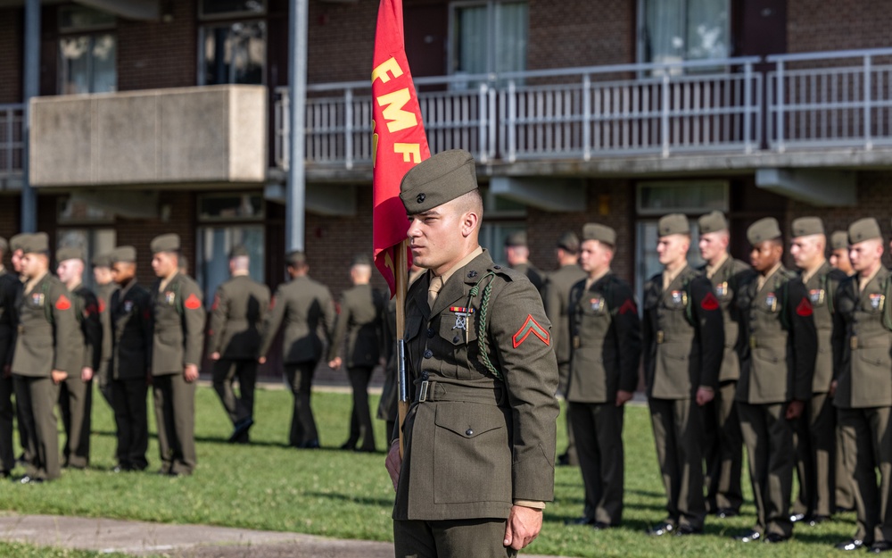 1/8 Charlie Company French Fourragere Presentation