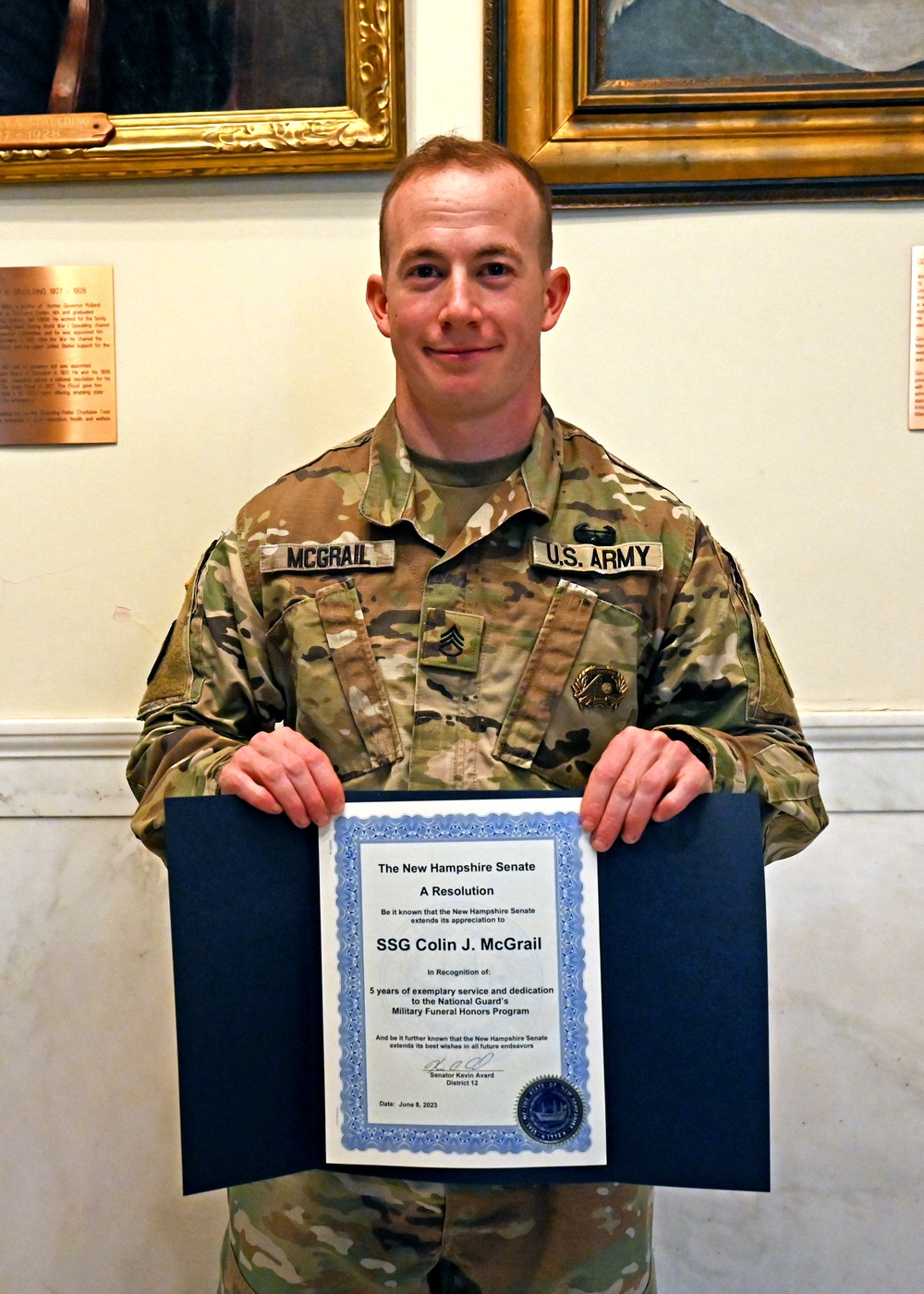 Honor Guard recognized at NH Capitol