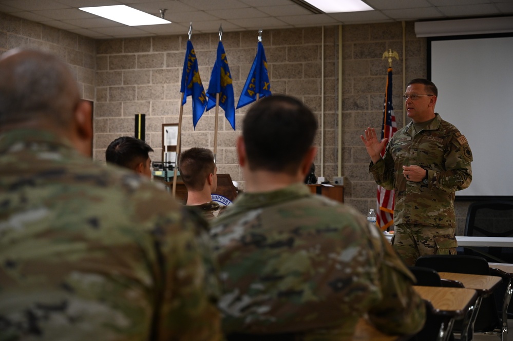 Headquarters official visits Alamo Wing