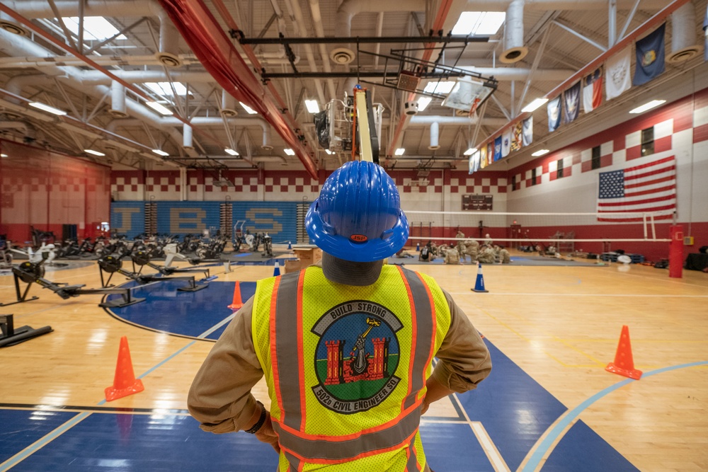 HVAC techs repair at JBSA