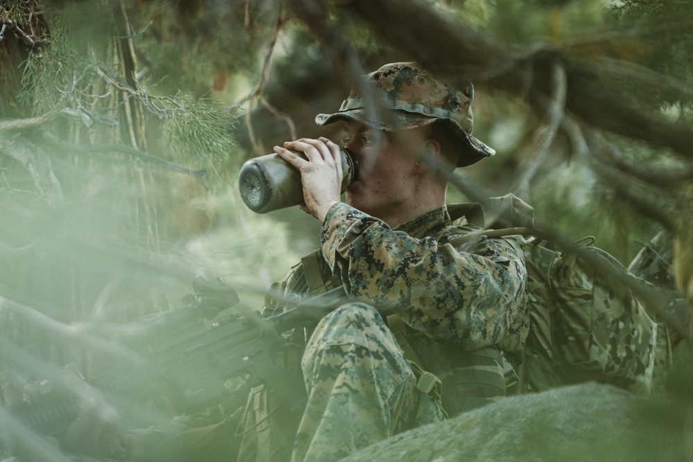 4th Reconnaissance Battalion conducts a patrol during a Mountain Exercise 4-23