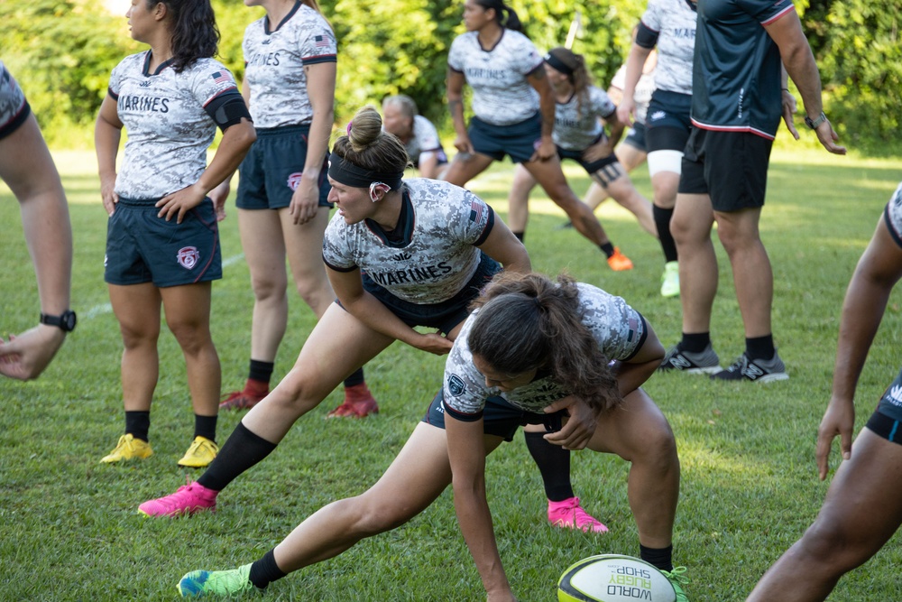 2023 All-Marine Women’s Rugby Team play during the 2023 Armed Forces Championship