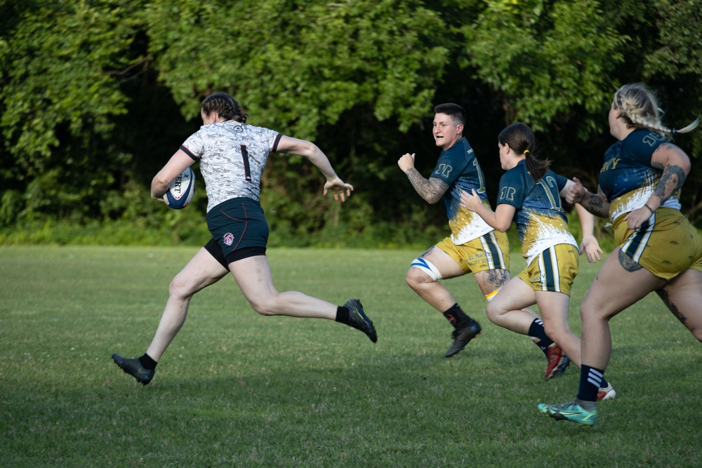 2023 All-Marine Women’s Rugby Team play during the 2023 Armed Forces Championship