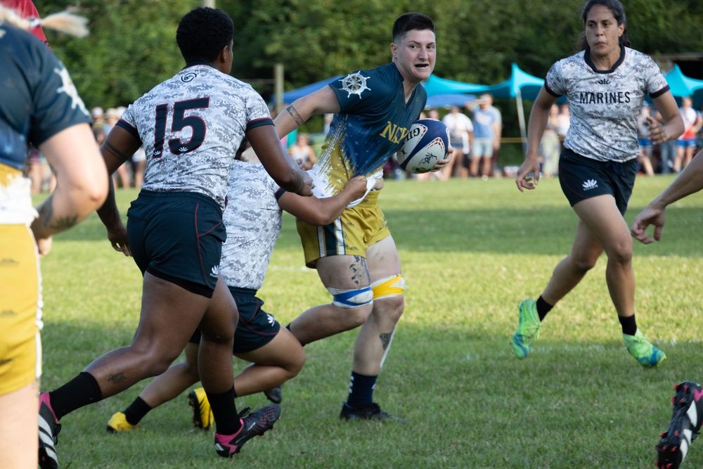 2023 All-Marine Women’s Rugby Team play during the 2023 Armed Forces Championship