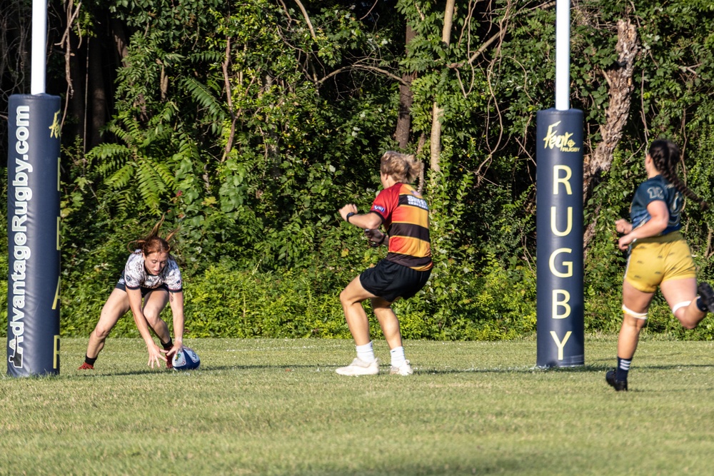 2023 All-Marine Women’s Rugby Team play during the 2023 Armed Forces Championship