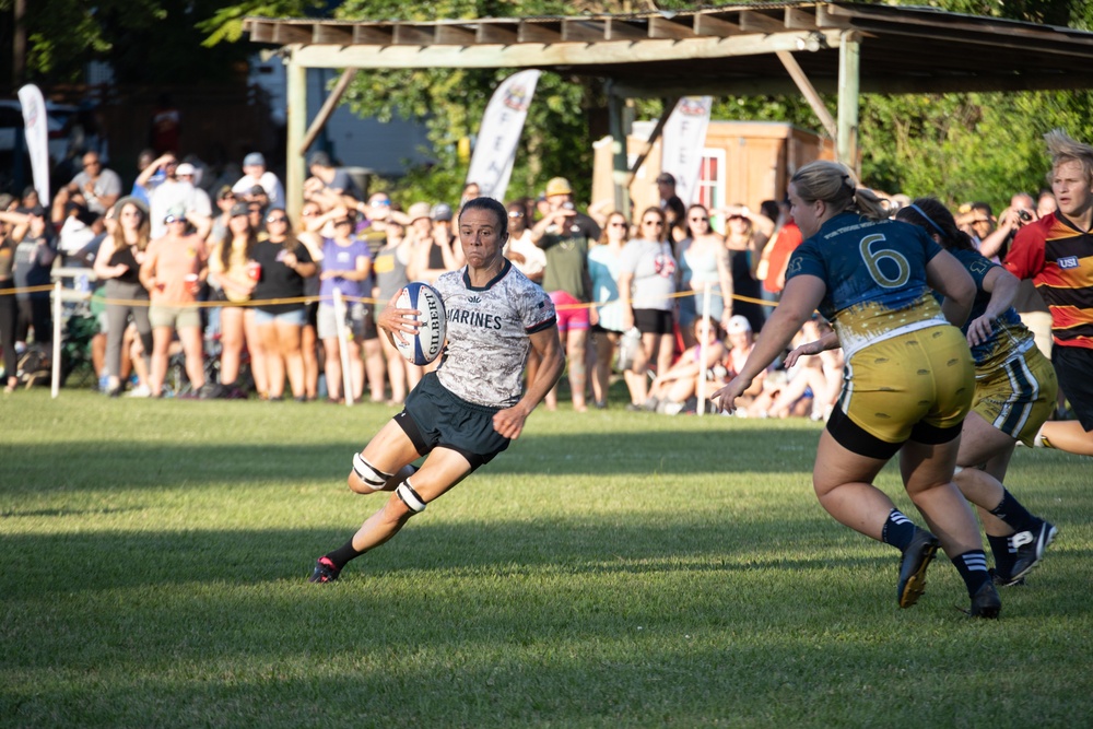 2023 All-Marine Women’s Rugby Team play during the 2023 Armed Forces Championship