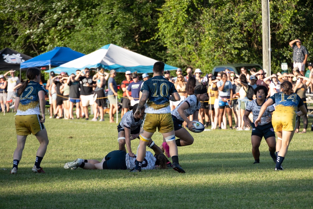 2023 All-Marine Women’s Rugby Team play during the 2023 Armed Forces Championship