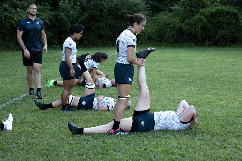 2023 All-Marine Women’s Rugby Team play during the 2023 Armed Forces Championship