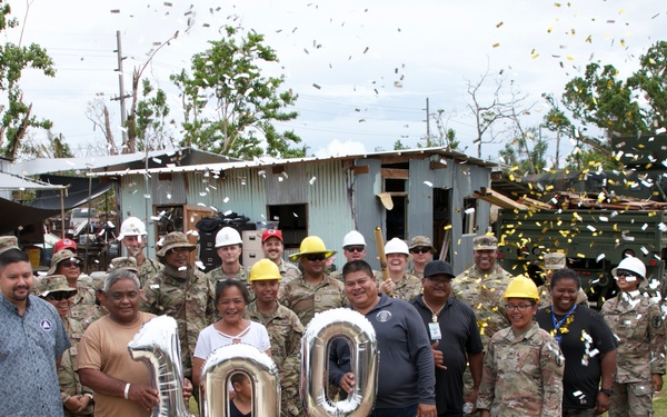 Task Force RISEUP completes 100th temporary, emergency roof installation in Guam - 1