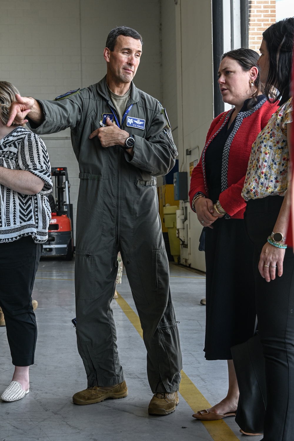 CODEL representatives get interactive experience with McEntire aircraft