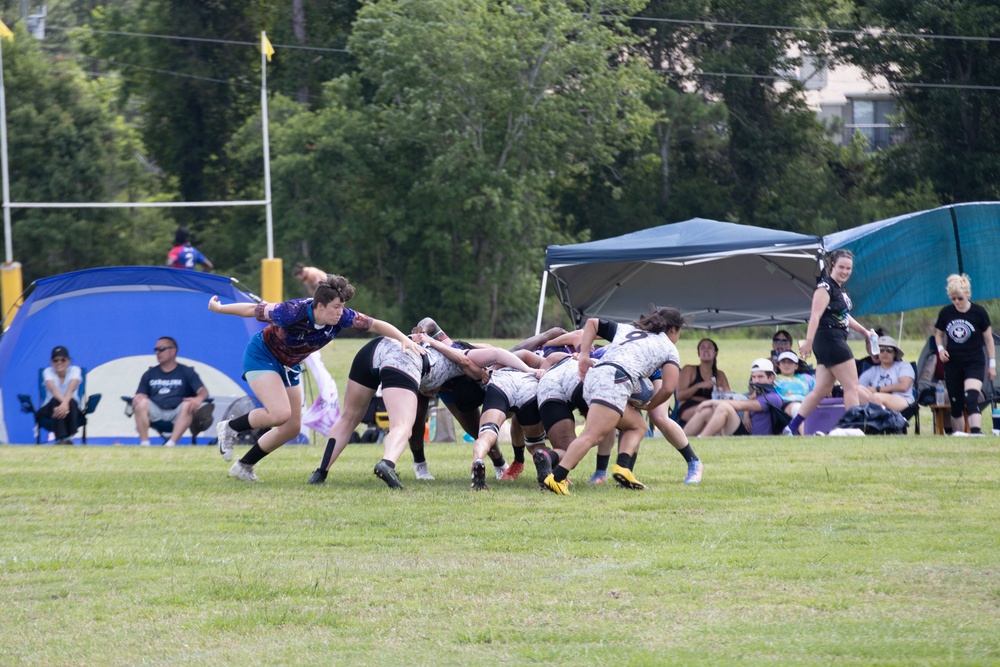 2023 All-Marine Women’s Rugby Team play during the 2023 Armed Forces Championship