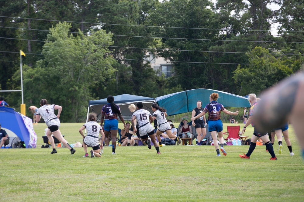 2023 All-Marine Women’s Rugby Team play during the 2023 Armed Forces Championship