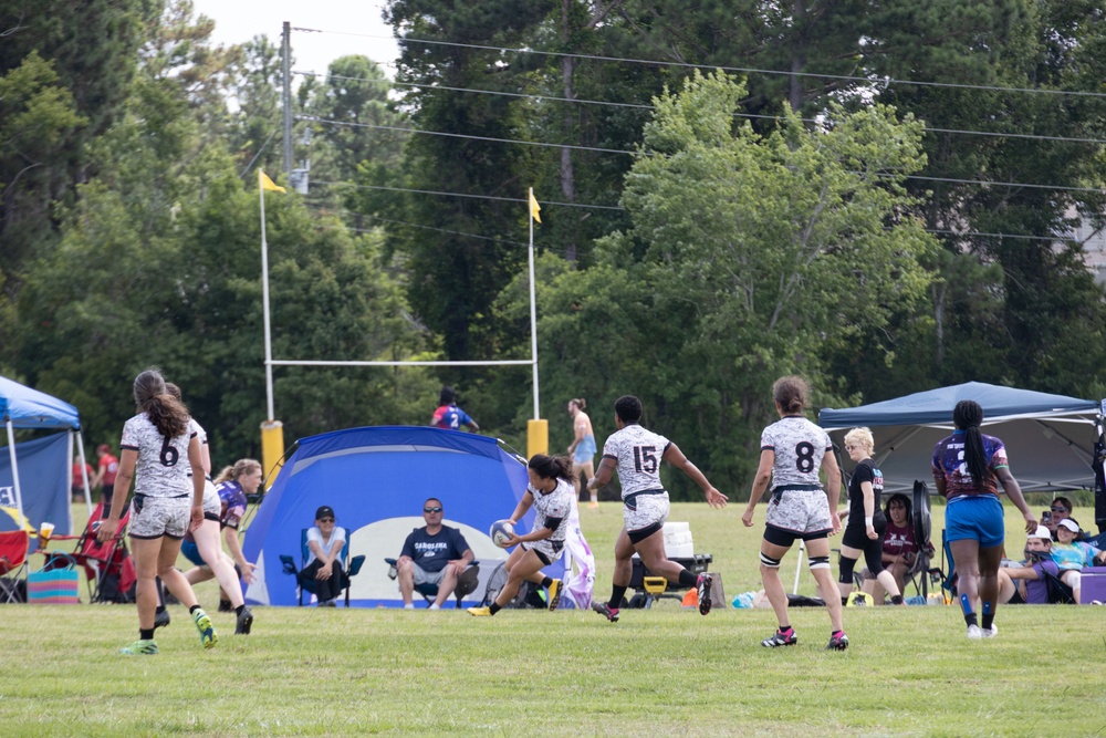 2023 All-Marine Women’s Rugby Team play during the 2023 Armed Forces Championship