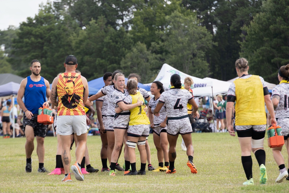 2023 All-Marine Women’s Rugby Team play during the 2023 Armed Forces Championship