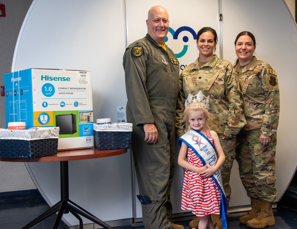 Mini Miss Military Star Presents Gift to 171st Mothers Inspired by ARC Athena Program